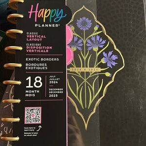 Happy Planner Classic Vertical Layout 18 Month July 2024-December 2025 NWT